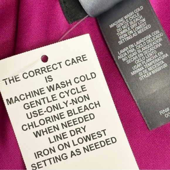 NWT Bisou Bisou Magenta Fuchsia Print Strapless Corset Mini Dress 16 - Picture 12 of 16